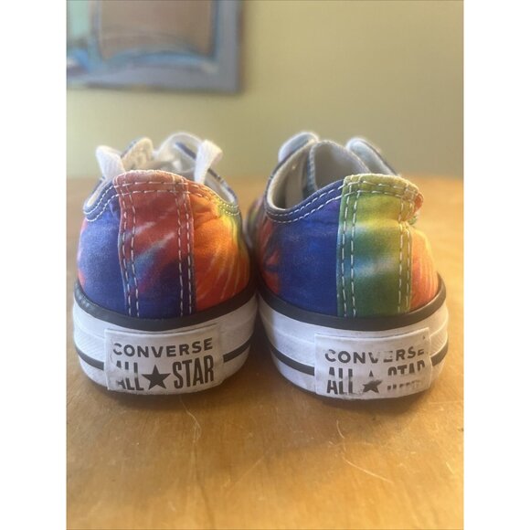 Youth Converse All-Stars Tie Dye Low Top Size 1 Sneaker Shoes - Picture 5 of 11